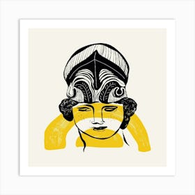 Head Of A Woman Art Print