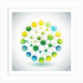 Abstract Network Art Print