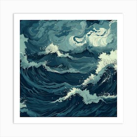 Stormy Sea Art Print