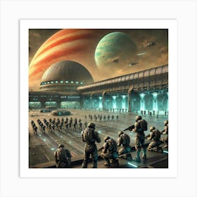 Venusian War Academies Converted Art Print