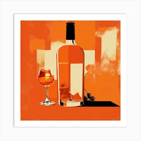 Aperol Minimalist Art  Art Print