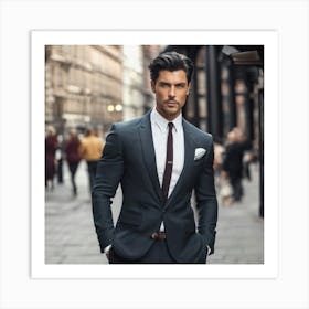 Man In A Suit 8 Art Print