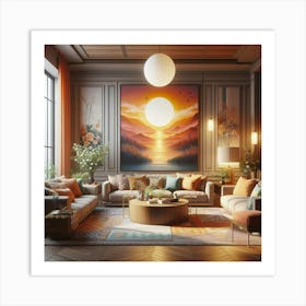 Modern Living Room 1 Art Print