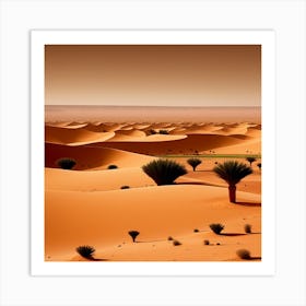 Desert Landscape - Desert Stock Videos & Royalty-Free Footage 11 Art Print