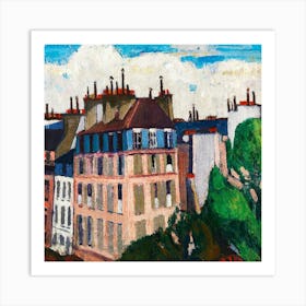 Paris Skyline 1 Art Print