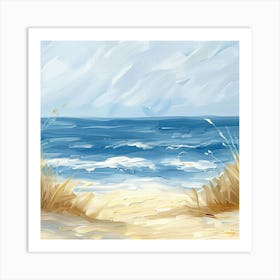 Baltic Sea Beach Painting Art Print