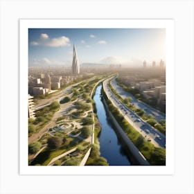 Qatar'S New City Art Print