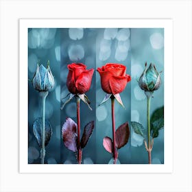 Four Roses Art Print