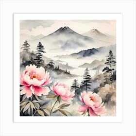 peonies Art Print