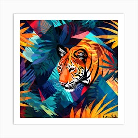 Tiger In The Jungle 8 Art Print