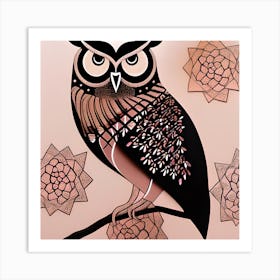 Pretty Owl Art Print