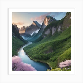 Chinese Landscape Painting Art Print