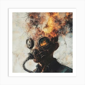 Gas Mask Art Print