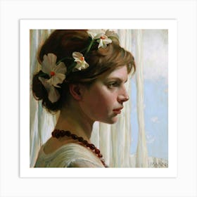 Portrait Of A Young Woman 1 Art Print