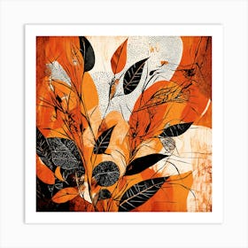 BOTANIC BOHO ART 1 Art Print