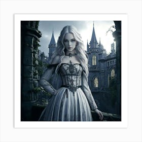 Firefly Sinister Gothic Woman In Mysterious Castle 13906 (2) Art Print