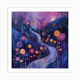 Road To The Moon Art Print