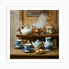 As Steam Rises From The Teapot Art Print