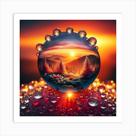 Sphere Of Water Art Print