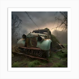 Abandoned Truck Art Print