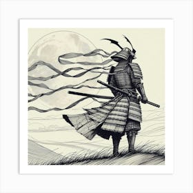 Samurai Art 40 Art Print