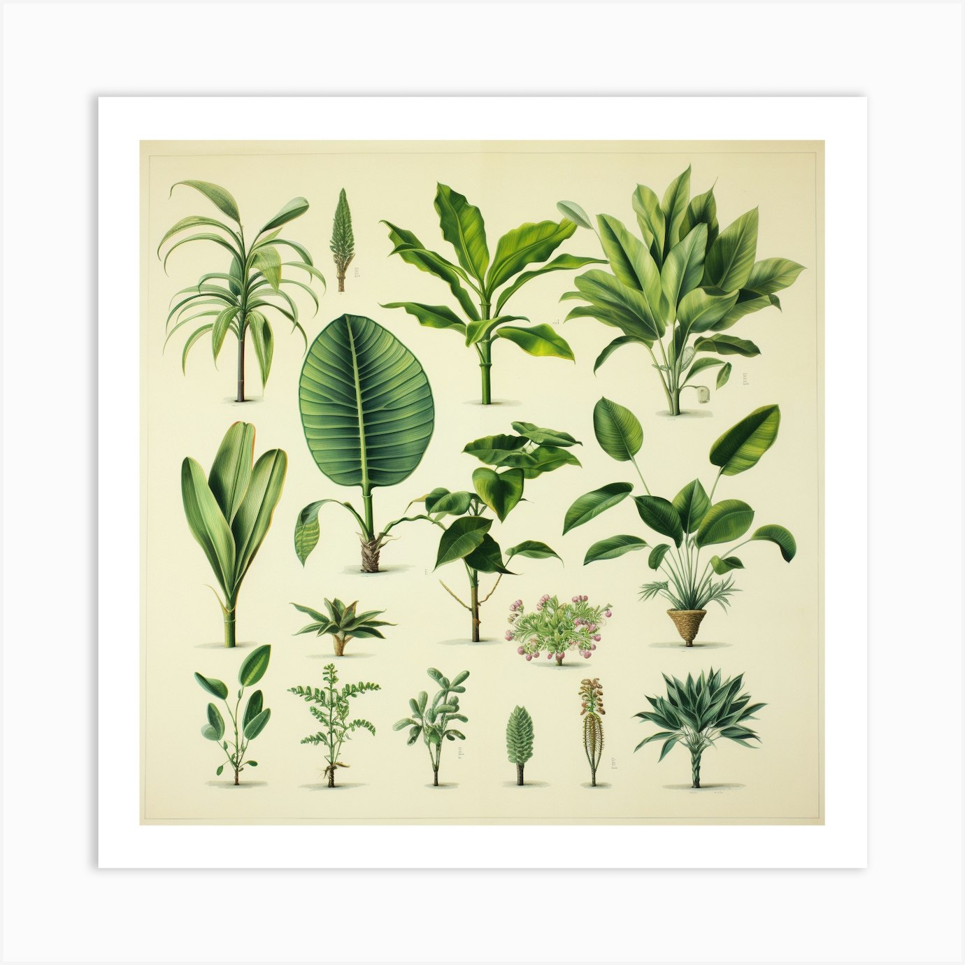 Print Glass Botanical - Art The Fy Garden by House