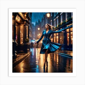 London Street Scene Art Print