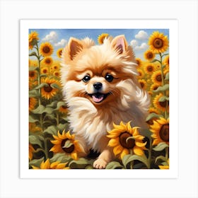 Stardust the Pomeranian Art Print