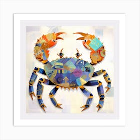 Nautical Crab Art Print