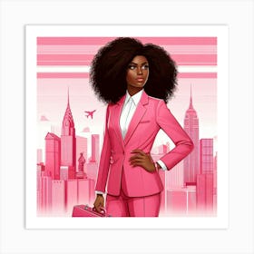 Afro Chick Art Print