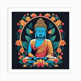 Buddha Painting (4) Art Print