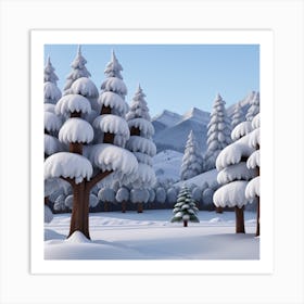 Winter Landscape Art Print