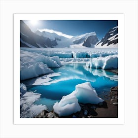 Ice Landscape Art Print