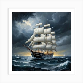 moody seas 1 Art Print