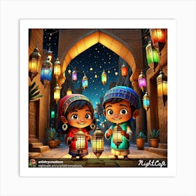 Islamic Kids Art Print