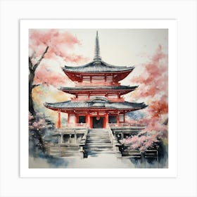 Kyoto Pagoda Art Print