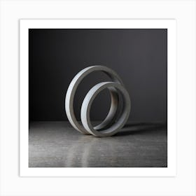 Concrete Rings Art Print