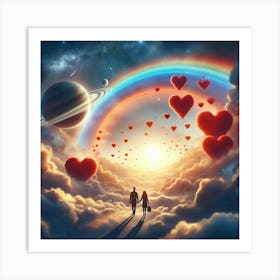 Love In The Sky 3 Art Print