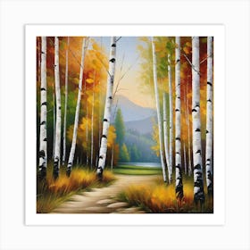 Birch Trees 4 Art Print