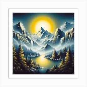 Mountain Landscape 5 Art Print