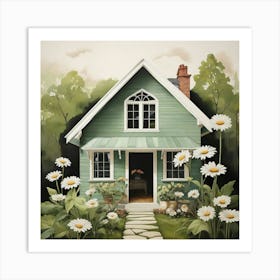 Daisy Green House Art Print 1 Art Print