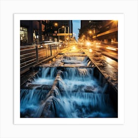 City At Night 6 Art Print