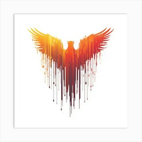 Phoenix Generated AI. Wall Art Print Art Print