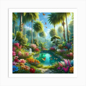 Tropical Garden Art Print