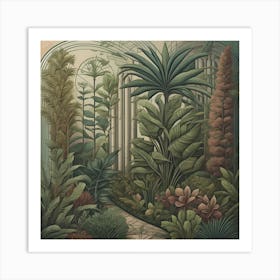 Botanic Garden Vintage Art Print