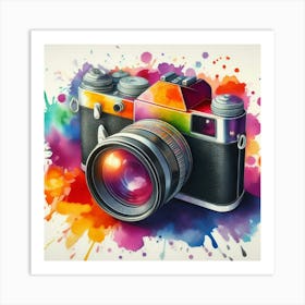 Colorful Camera Art Print