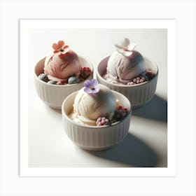 Ice Cream Bowls 1 Art Print