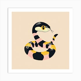 Charming Illustration Snake 1 Art Print