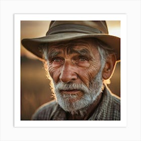 Portrait Of An Old Man Art Print