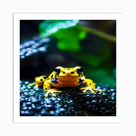 Yellow Frog Art Print